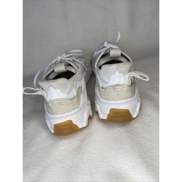 Sorel Women's Kinetic Breakthru Tech Sneaker Size 6 White Athletic Platform Shoe - Picture 5 of 8
